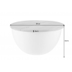 Stolik kawowy Tandor 60cm Mango srebrny - Invicta
