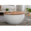 Stolik kawowy Tandor 60cm Mango biały - Invicta