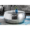 Stolik kawowy Tandor 70cm aluminium srebrny - Invicta