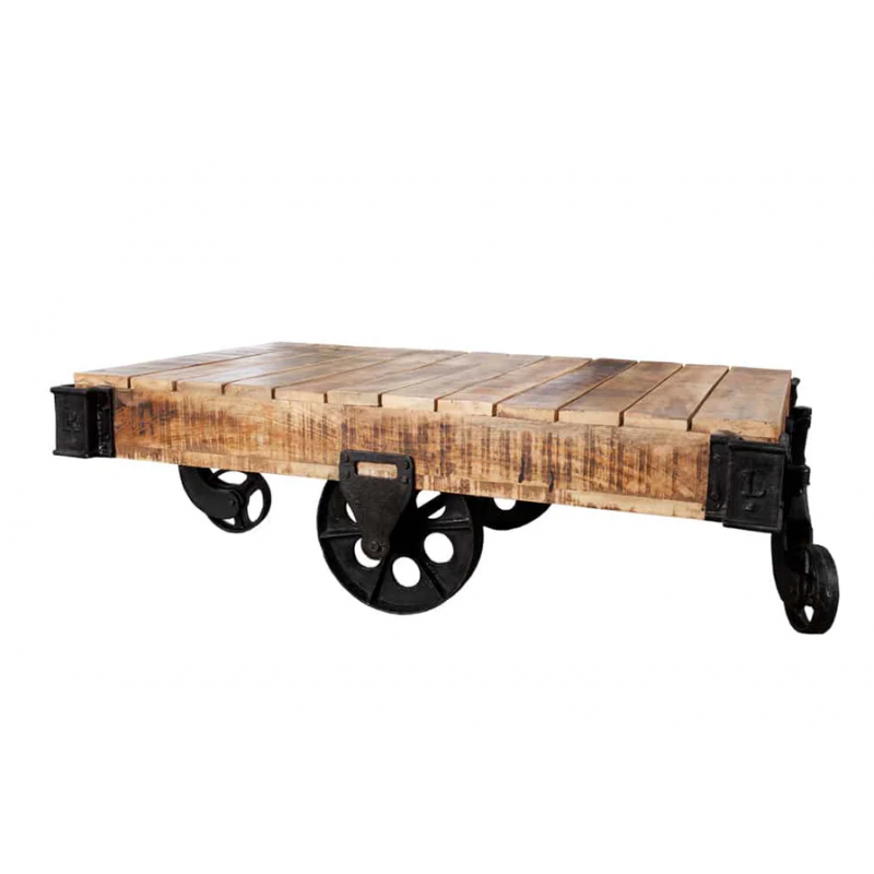 Stolik kawowy Railway 120cm Mango - Invicta