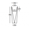 Donica Diamond 98 cm - Plust
