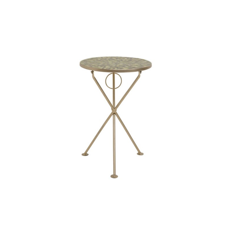 Stolik boczny Clack Mosaic Olive Ø35cm