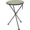 Stolik boczny Clack Mosaic Green Blue Ø35cm