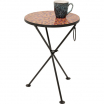 Stolik boczny Clack Mosaic Red Ø35cm