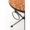 Stolik boczny Clack Mosaic Orange Ø35cm
