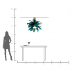 Lampa wisząca Feather Palm Green Ø87 cm