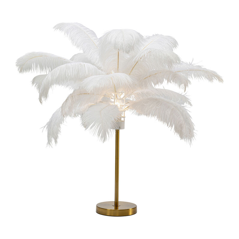 Lampa stołowa Feather Palm White 60cm