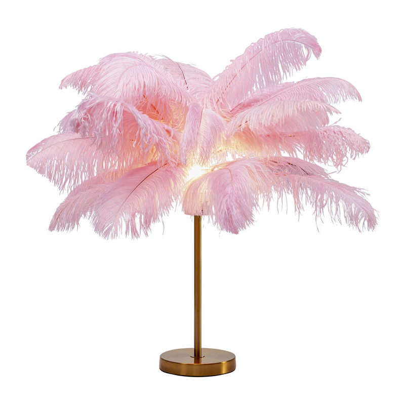Lampa stołowa Feather Palm Pink 60cm