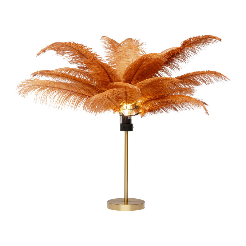 Lampa stołowa Feather Palm Rusty Red 60cm