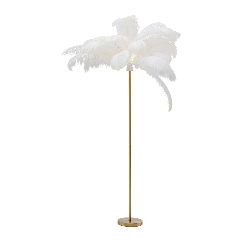 Lampa podłogowa Feather Palm White 165cm