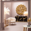 Lampa podłogowa Feather Palm White 165cm