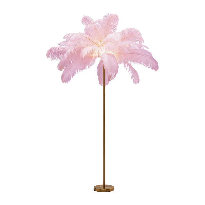 Lampa podłogowa Feather Palm Pink 165cm