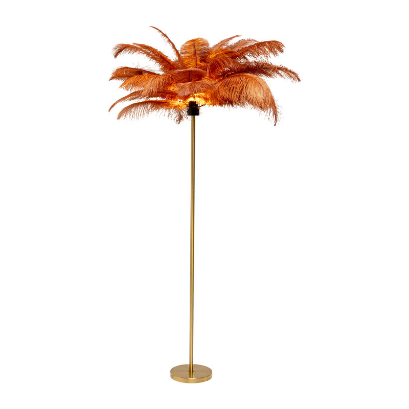 Lampa podłogowa Feather Palm Rusty Red 165cm