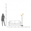 Lampa podłogowa Gocce 174cm