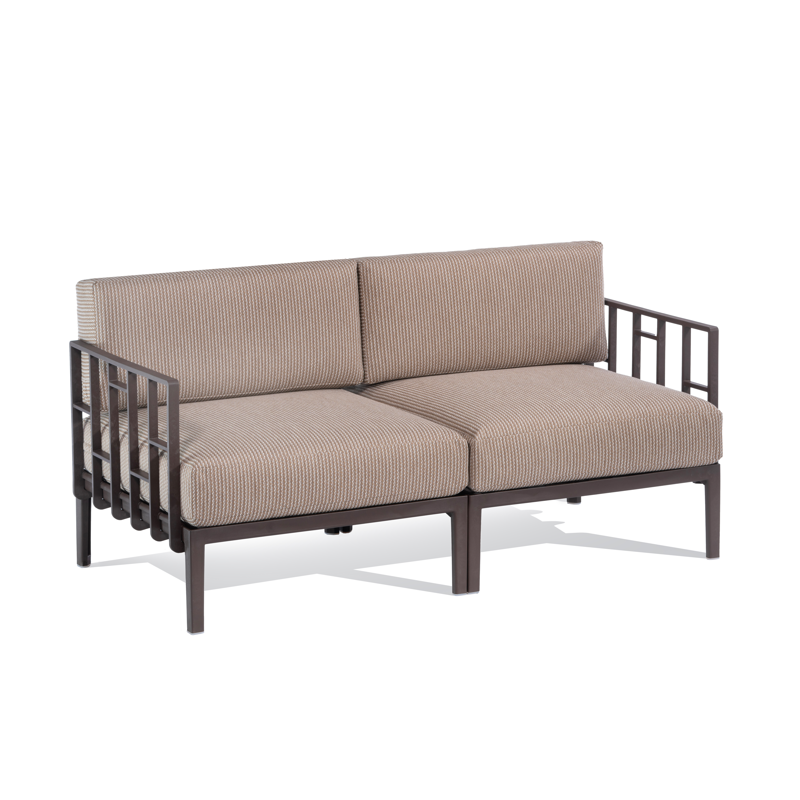 Sofa dwuosobowa Enjoy, brązowy stelaż - Gaber