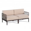 Sofa dwuosobowa Enjoy, brązowy stelaż - Gaber