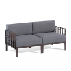 Sofa dwuosobowa Enjoy, brązowy stelaż - Gaber