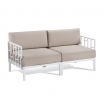 Sofa dwuosobowa Enjoy, biały stelaż - Gaber