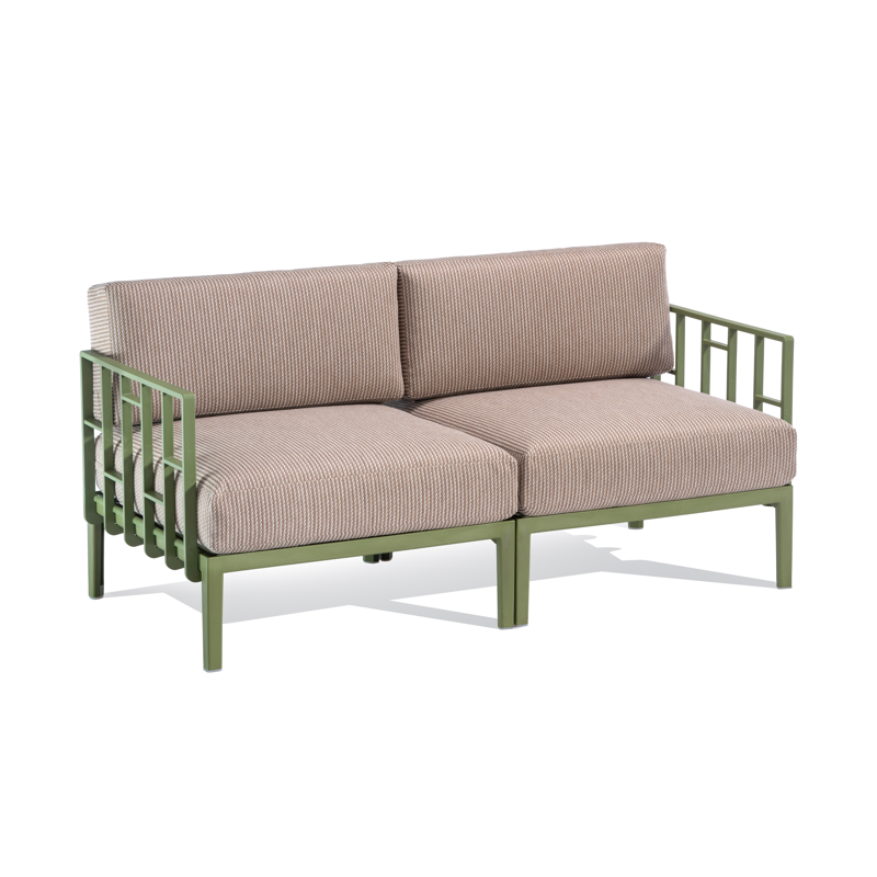 Sofa dwuosobowa Enjoy, zielony stelaż - Gaber