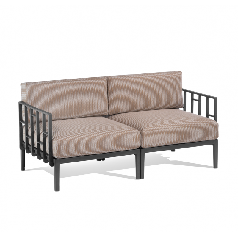 Sofa dwuosobowa Enjoy, antracytowy stelaż - Gaber