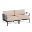 Sofa dwuosobowa Enjoy, antracytowy stelaż - Gaber