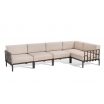 Sofa Enjoy 5, brązowy stelaż - Gaber
