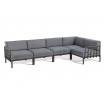 Sofa Enjoy 5, brązowy stelaż - Gaber