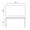 Stół Piave 160 x 90 - Nardi