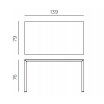 Stół Piave 140 x 80 - Nardi