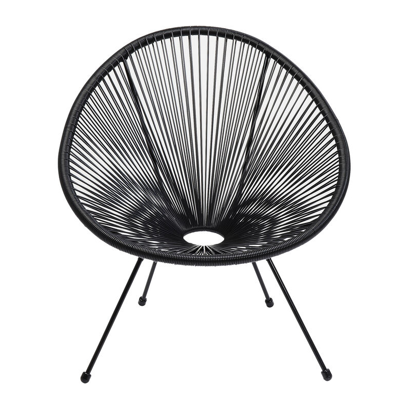 Fotel Acapulco Mono Black - Kare