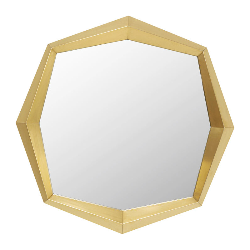 Lustro Octagon Gold 80 x 80 cm - Kare