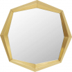 Lustro Octagon Gold 80 x 80 cm - Kare