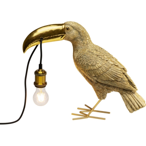 Lampa stołowa Toucan Gold -...