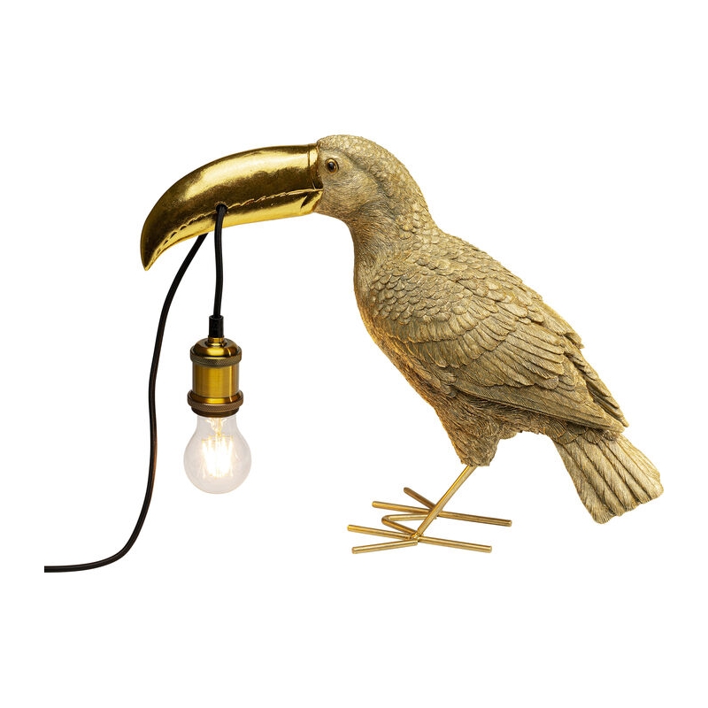 Lampa stołowa Toucan Gold - Kare