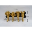 Wieszak ścienny Dog Family Gold 31 cm - Kare