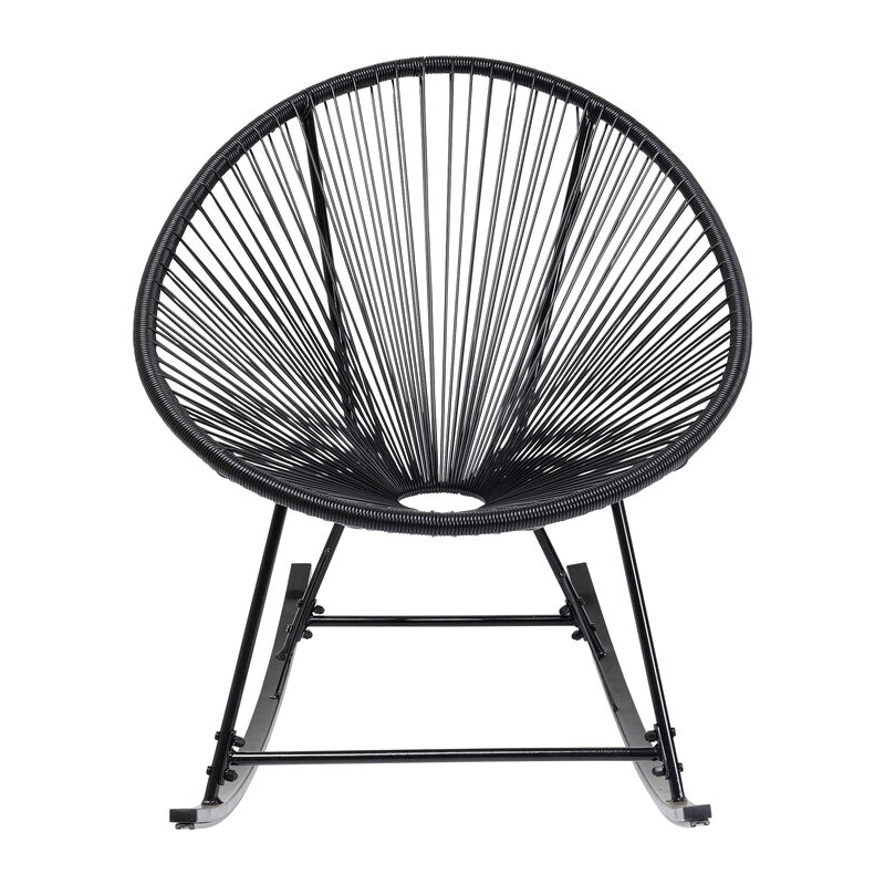 Fotel bujany Acapulco Mono Black - Kare