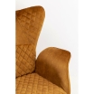 Fotel Tudor Velvet Gold Brown - Kare