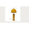 Lampa Josy Yellow - Kare
