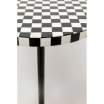 Stolik boczny Domero Chess Black White Ø25cm - Kare