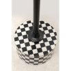 Stolik boczny Domero Chess Black White Ø25cm - Kare