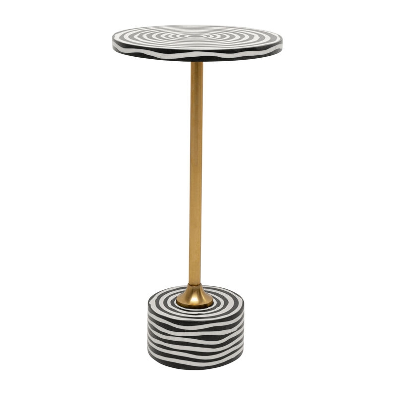 Stolik boczny Domero Swirl Gold Ø25cm - Kare