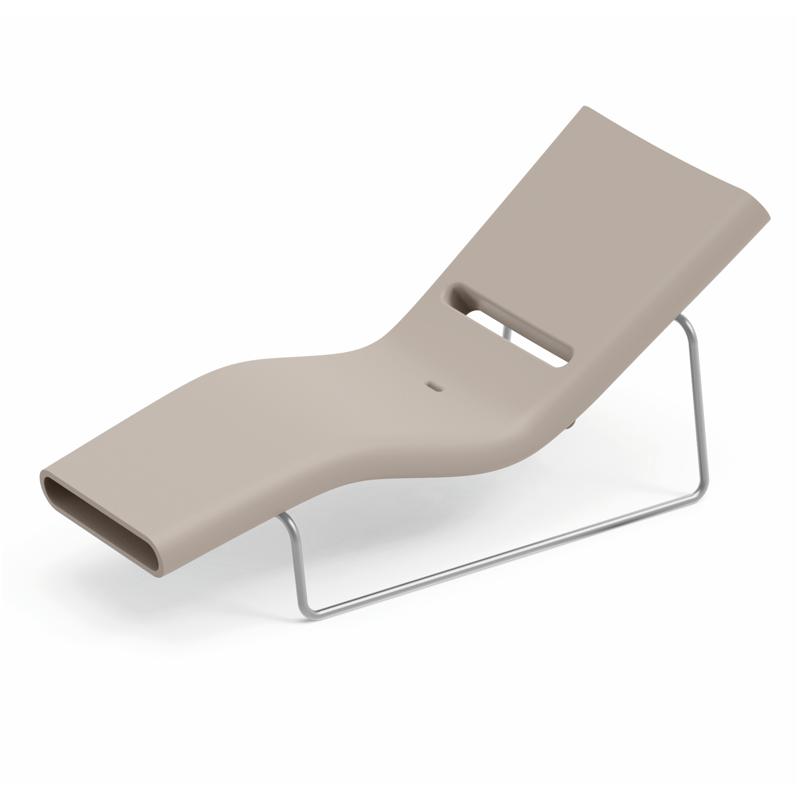 Leżak Esse chromowana rama - Lyxo Design