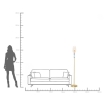 Lampa podłogowa Allegra Gold 165cm - Kare