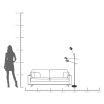 Lampa podłogowa Bola Trio 160cm - Kare