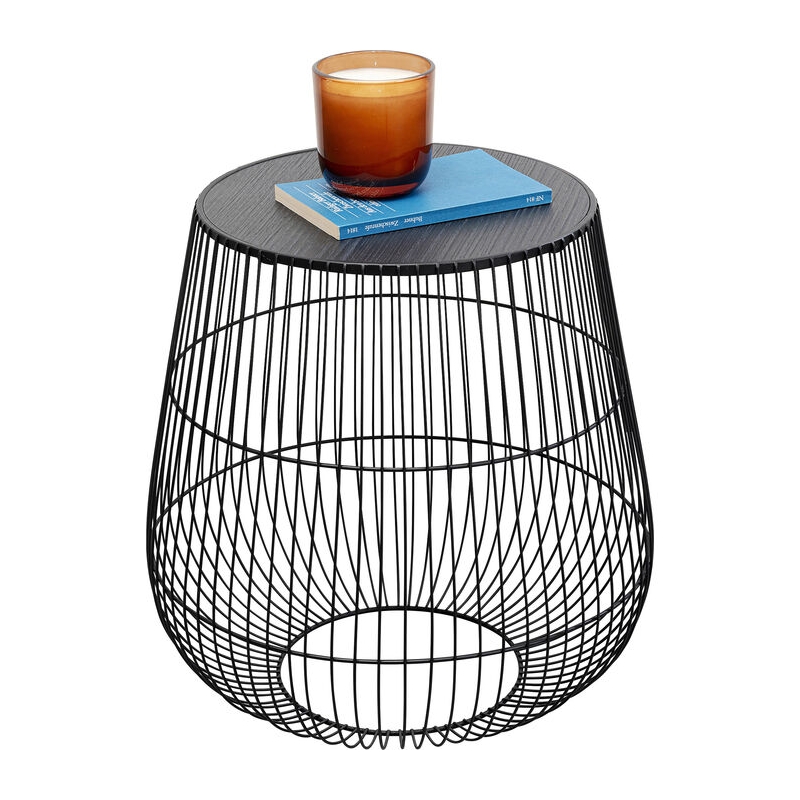 Stolik boczny Beam Black Ø40cm - Kare