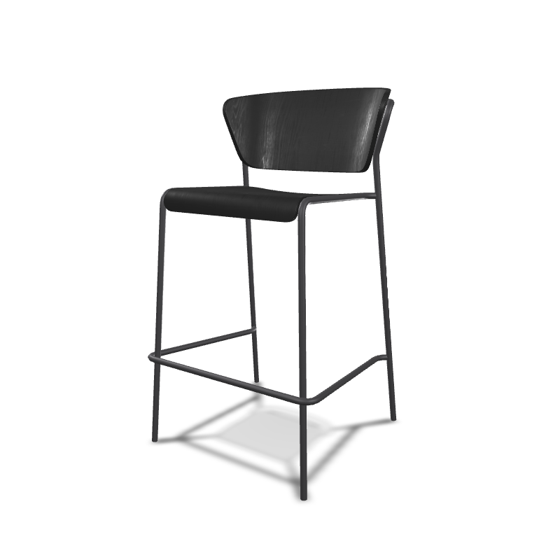 Hoker Lisa Wood 75 cm rama antracytowa - Scab Design