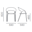 Krzesło Gossip 621 - Pedrali