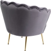 Fotel Water Lily Gold Grey - Kare