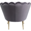 Fotel Water Lily Gold Grey - Kare