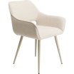Krzesło z podłokietnikiem San Francisco Cream - Kare